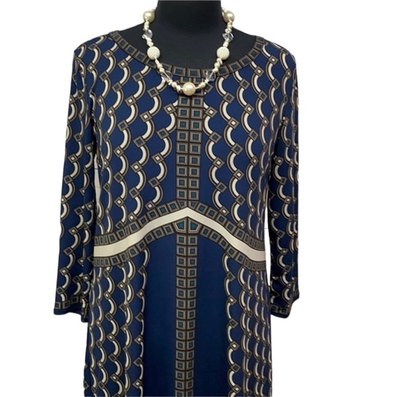 Max Studio Geometric Print Dress - Picture 2 of 4